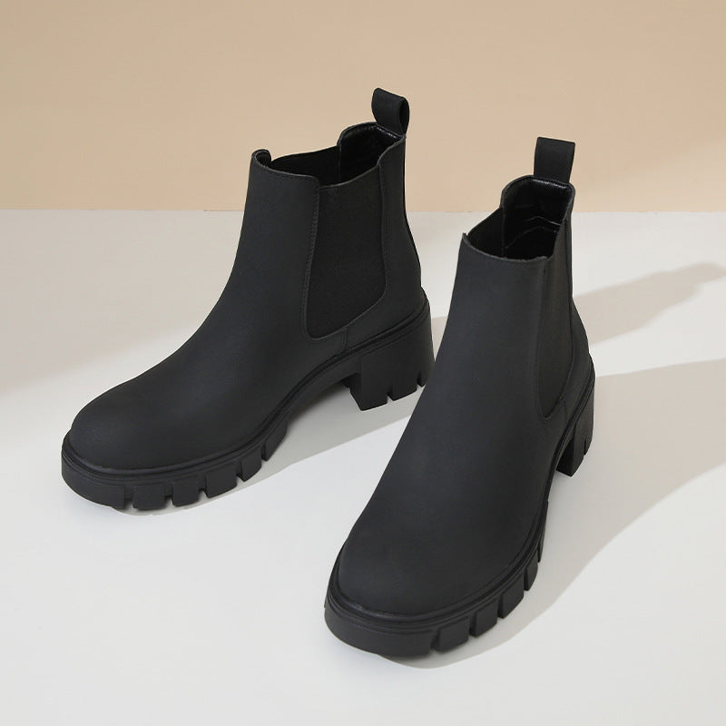 Sandy | Orthopedic Women's Thick Bottom Suede Dr Martens Boots