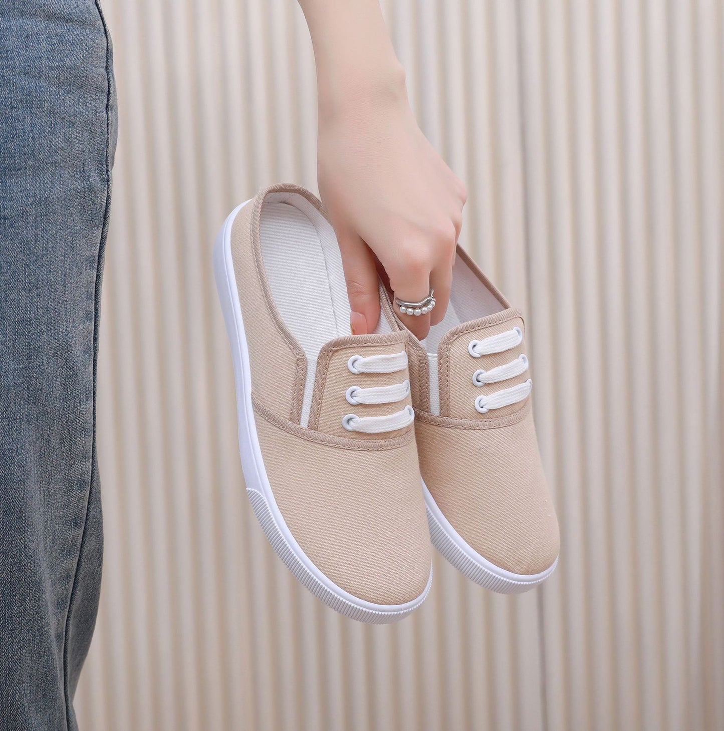 Orthopedic Canvas Slip-On Shoes – Lightweight Breathable Casual Sneakers