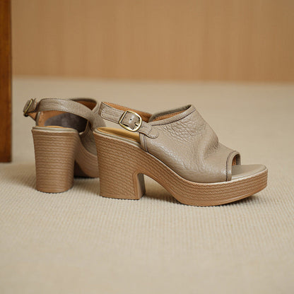 Olympia | Women’s Orthopedic Peep Toe Slingback Block Heel Sandals