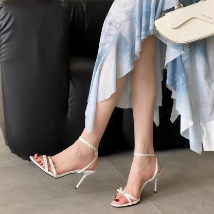 Azaria | Women’s Orthopedic Rhinestone Strappy Heeled Sandals