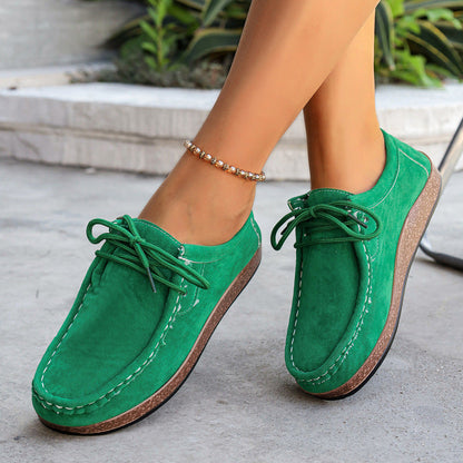 Cataleya | Women’s Orthopedic Suede Lace-Up Casual Loafers