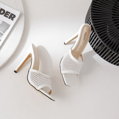 OrthoCare Mesh Heeled Mules - Supportive Comfort