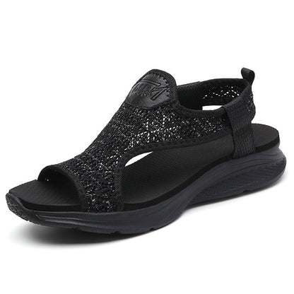 Uliana | Women’s Orthopedic Rhinestone Mesh Comfort Sandals