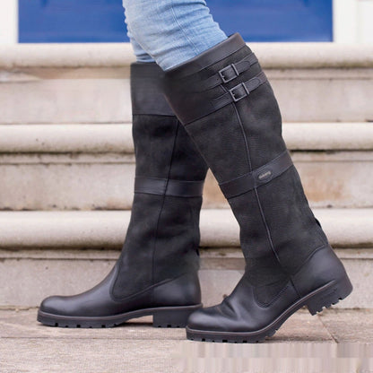 OrthoCare Knee-High Boots - Square Heel Support