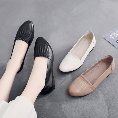 OrthoCare Flat Shoes In Genuine Leather, Unique Elegance