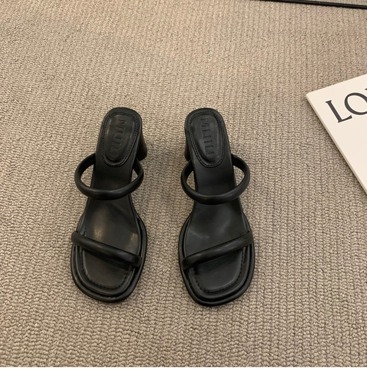 Viretta | Women’s Orthopedic Minimalist Block Heel Mule Sandals