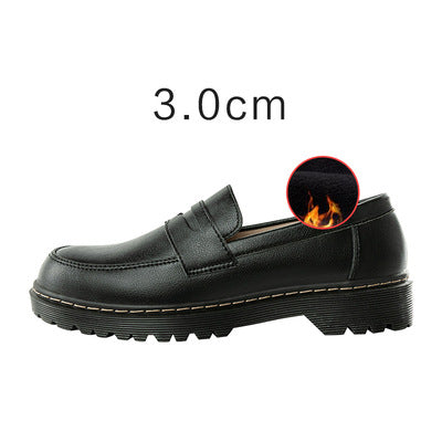 OrthoCare Leather Loafers - Round Toe Low Heel
