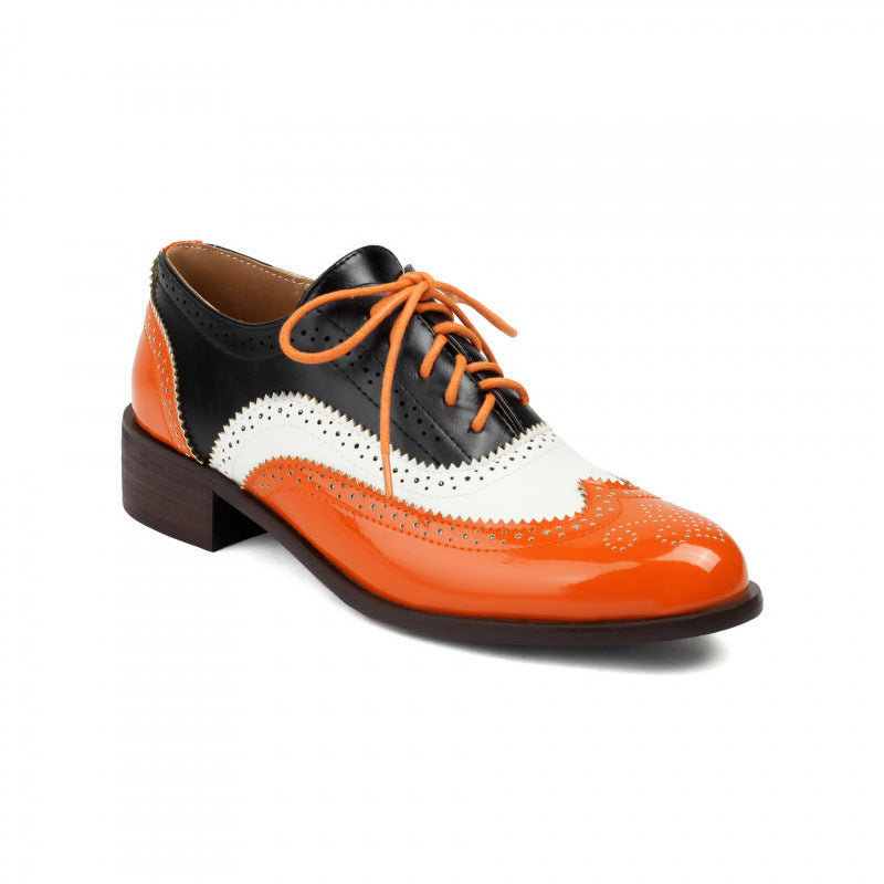 OrthoCare | Colorblock Lace-Up Oxford Shoes