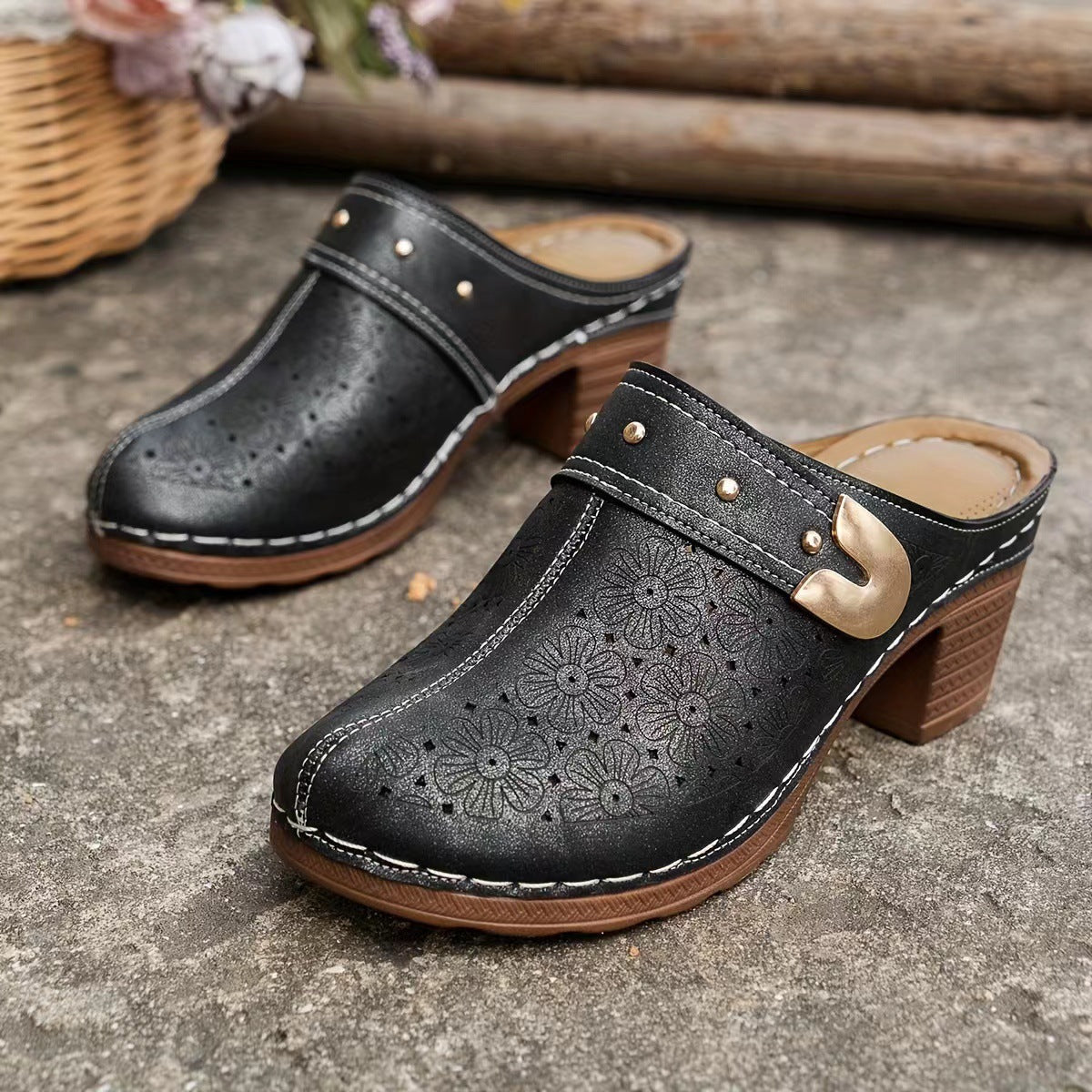 OrthoCare Sandals - High Heel Comfort Clogs