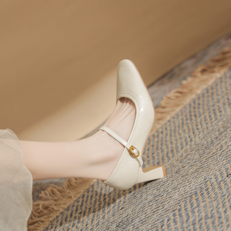 Elowen | Women’s Orthopedic Mary Jane Block Heel Pumps