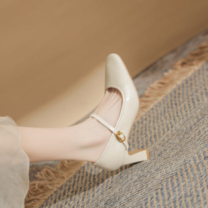 Elowen | Women’s Orthopedic Mary Jane Block Heel Pumps