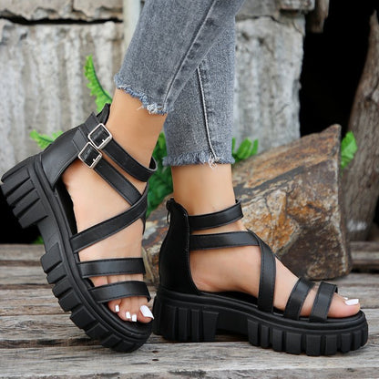 Hartley | Women’s Orthopedic Gladiator Platform Sandals