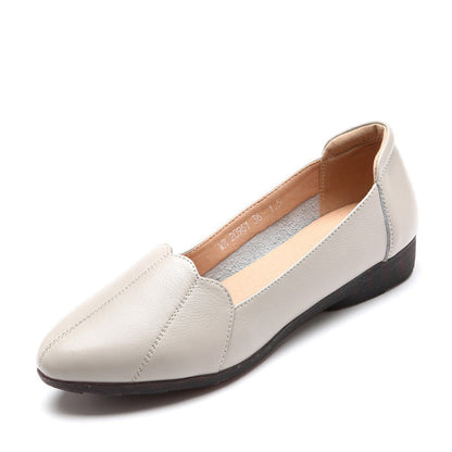 OrthoCare Leather Flats - Soft Soled Comfort Shoes