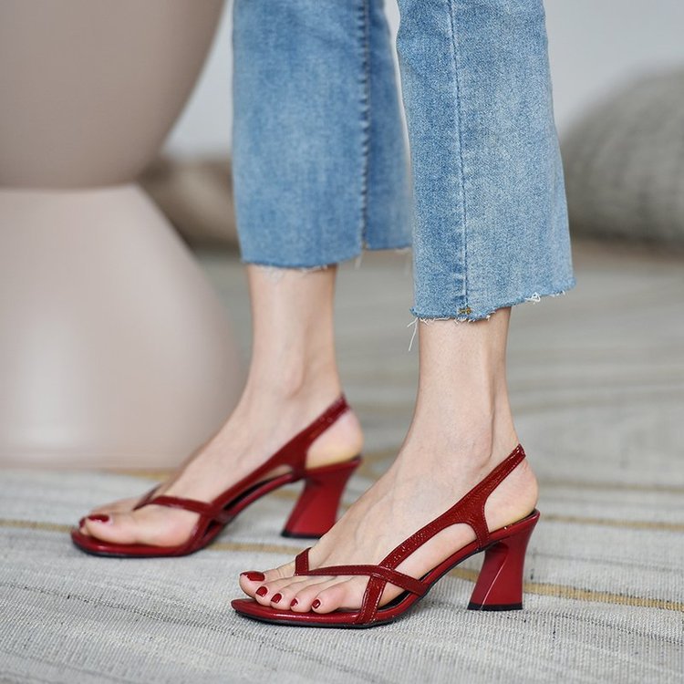 OrthoCare Sandals With Thick, High Heels, A Unique Style