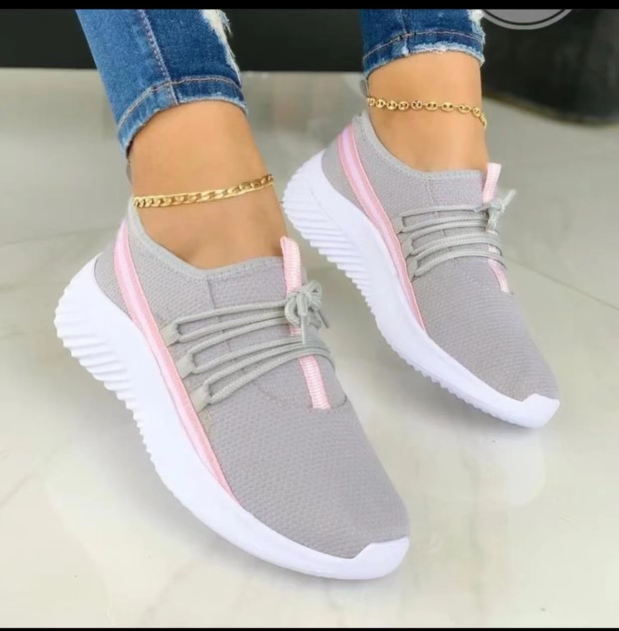 OrthoCare Striped Sneakers - Unique Style And Unmatched Comfort