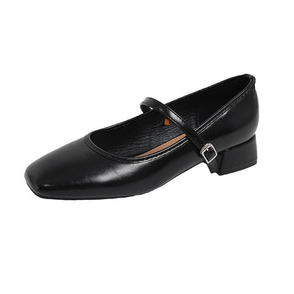 OrthoCare French Low-Cut Pumps - Chunky Heel Comfort