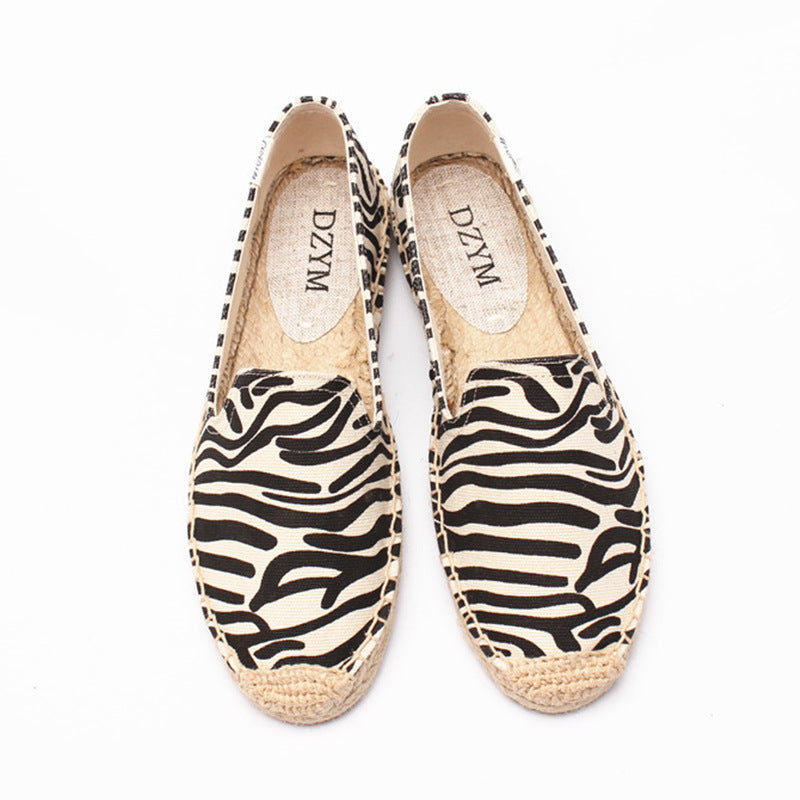 OrthoCare Animal Print Espadrille Slip-On Flats