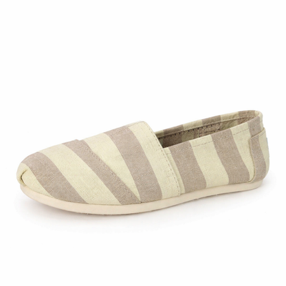 Orthopedic Casual Canvas Slip-On Shoes – Lightweight Breathable Everyday Flats