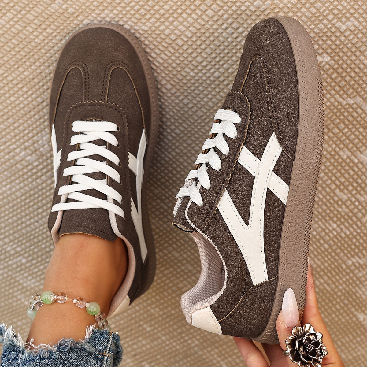OrthoCare Versatile Low-Top Lace-Up Sneakers For A Unique Style