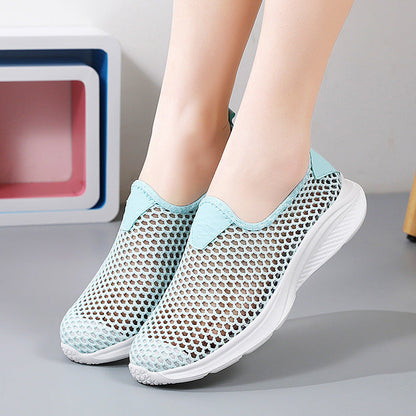 OrthoCare | Breathable Rhinestone Mesh Slip-On Sneakers