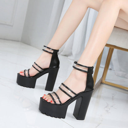 Zaria | Women’s Orthopedic Chunky Platform Strappy Heel Sandals