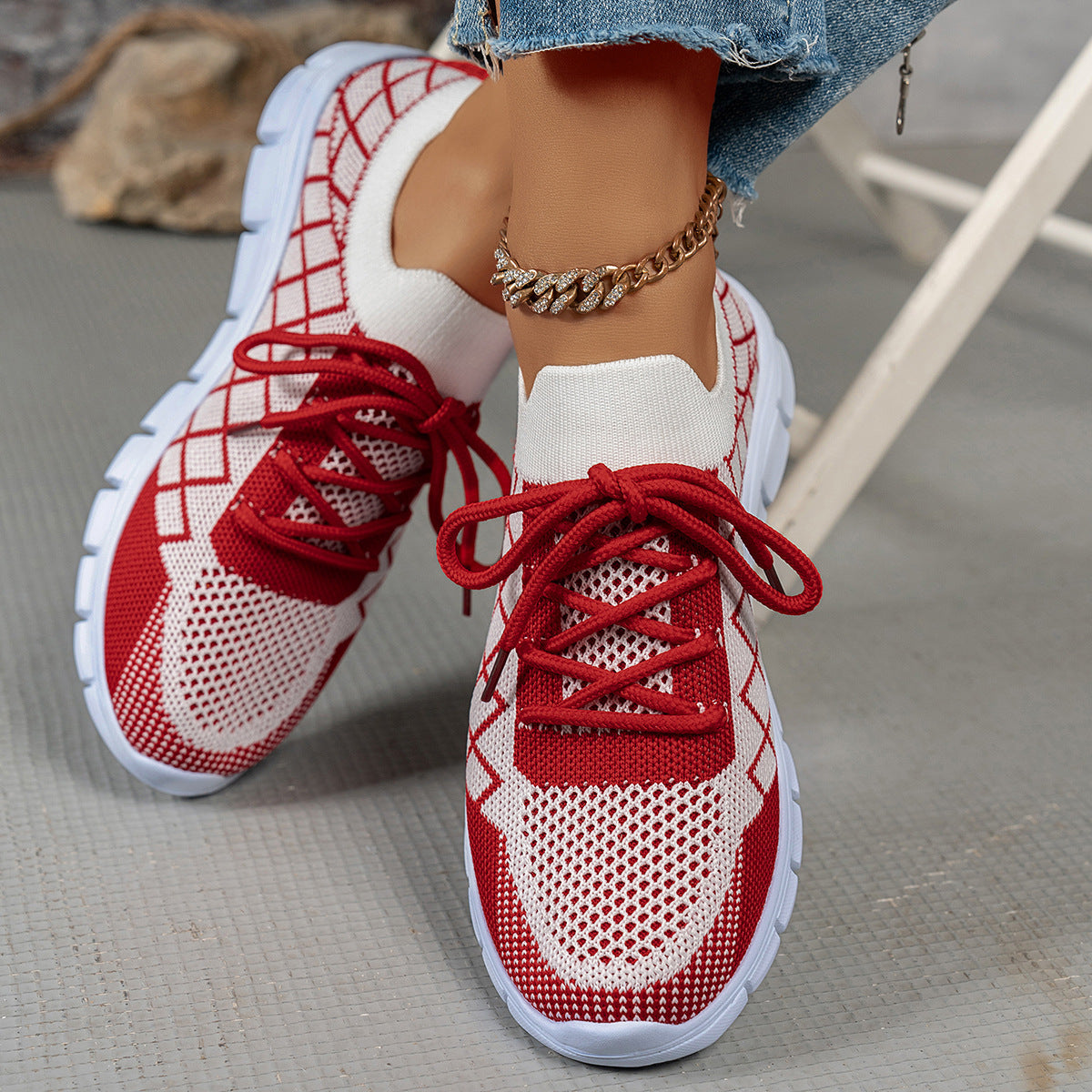 Magnolia | Women’s Orthopedic Breathable Knit Walking Sneakers