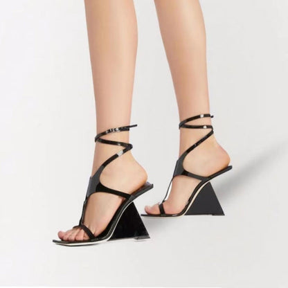 Verity | Women’s Orthopedic Lace-Up Geometric Wedge Heel Sandals