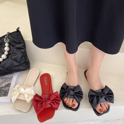 Jirelle | Women’s Orthopedic Oversized Bow Slide Sandals