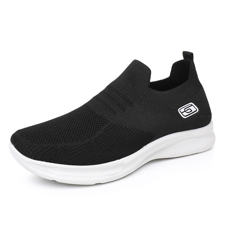 OrthoCare Women’s Knit Slip-On Sneakers – Lightweight Breathable Comfort Shoes