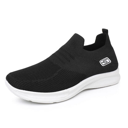OrthoCare Women’s Knit Slip-On Sneakers – Lightweight Breathable Comfort Shoes