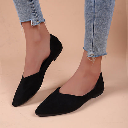 OrthoCare Pointed Low Toe Shoes In Plus Sizes