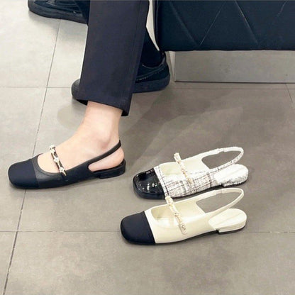 OrthoCare Flat Shoes - Square Toe Elastic Band