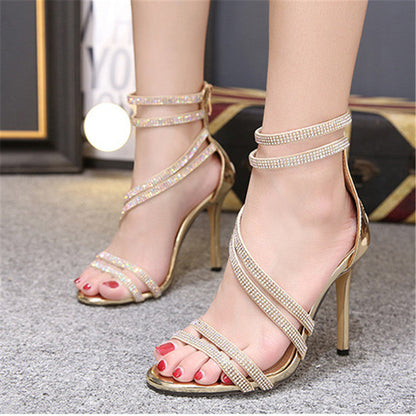 OrthoCare Rhinestone Stiletto Heels - Unique And Daring Elegance