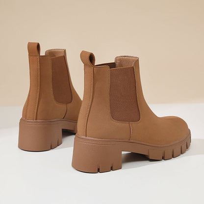 Sandy | Orthopedic Women's Thick Bottom Suede Dr Martens Boots