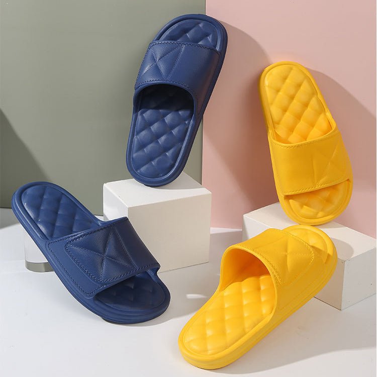 OrthoCare Checkered Summer Slippers - Unique Comfort