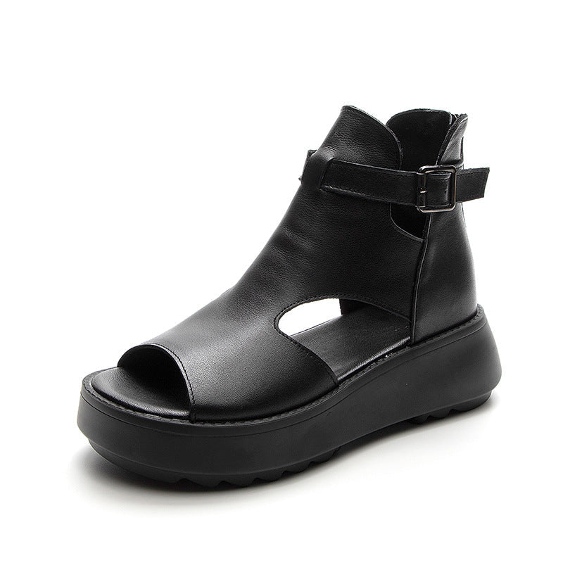 OrthoCare Peep-Toe Ankle Boot Sandals