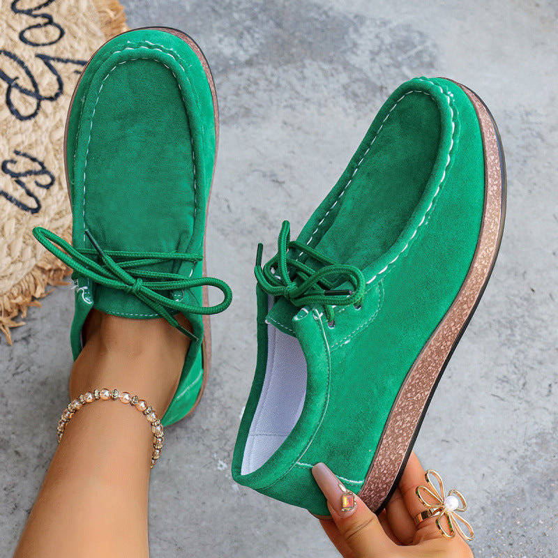 Cataleya | Women’s Orthopedic Suede Lace-Up Casual Loafers