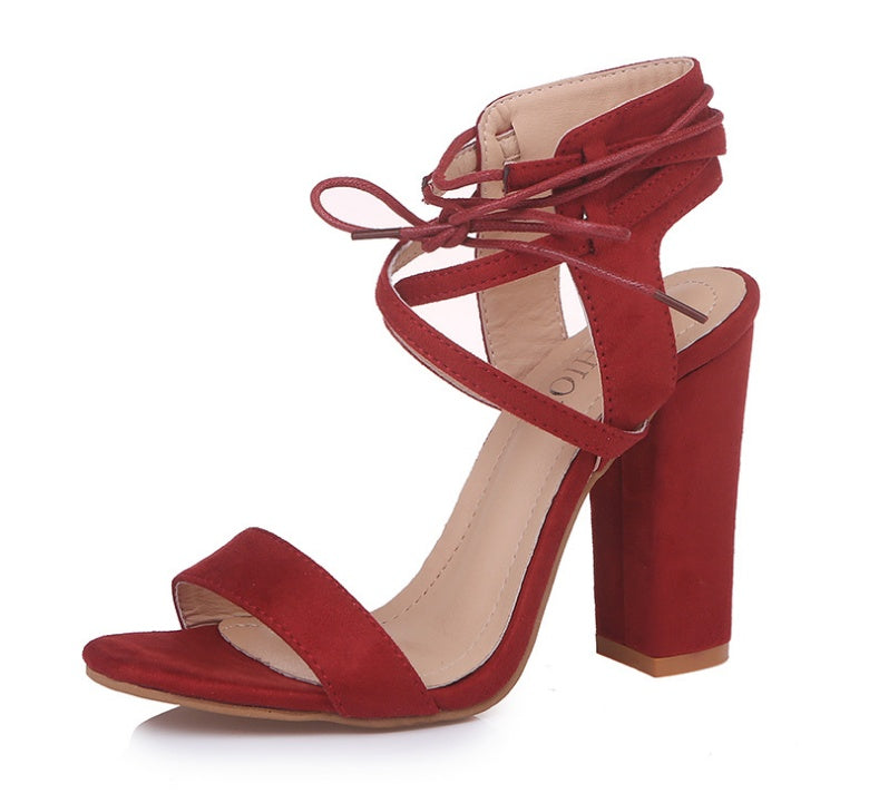 OrthoCare Unique High Heel Sandals With Ankle Strap