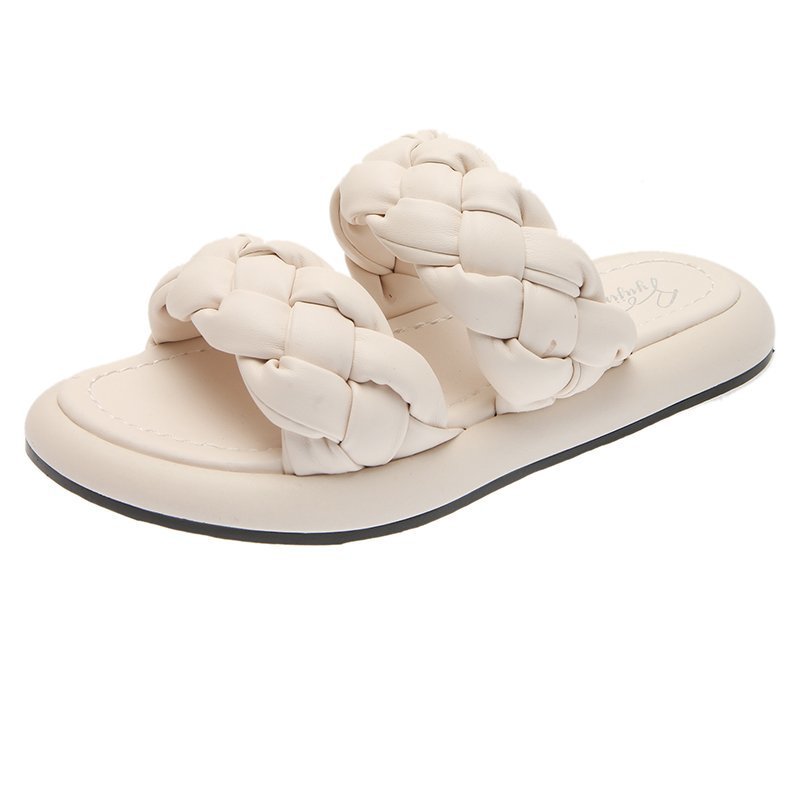 Bettina | Women’s Orthopedic Braided Double Strap Slide Sandals