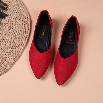 OrthoCare Pointed Low Toe Shoes In Plus Sizes