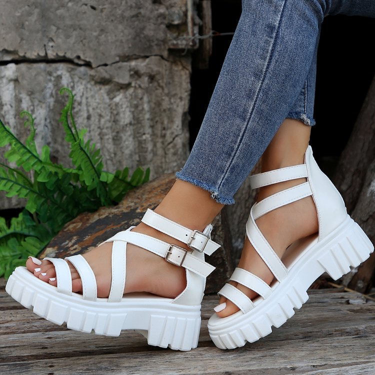 Hartley | Women’s Orthopedic Gladiator Platform Sandals