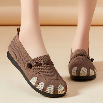 Hazeline | Women’s Orthopedic Breathable Knit Walking Flats