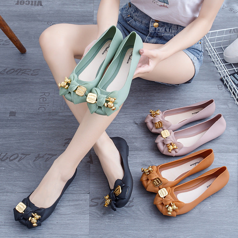Umaya | Women’s Orthopedic Floral Embellished Ballet Flats