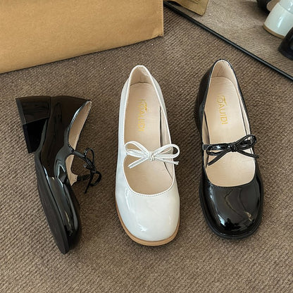 OrthoCare Mary Jane Shoes - Vintage Bow Comfort