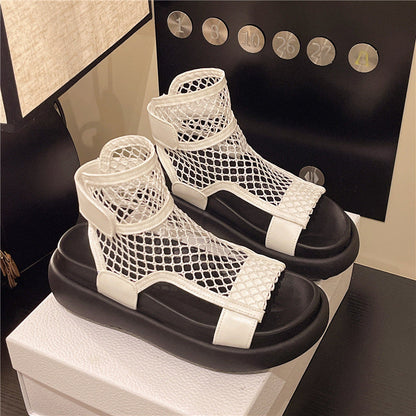 Delphine | Women’s Orthopedic Mesh Platform Gladiator Sandals