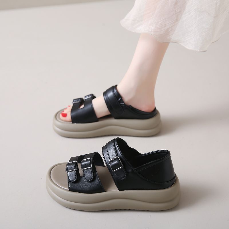 OrthoCare | Double Buckle Platform Sandals