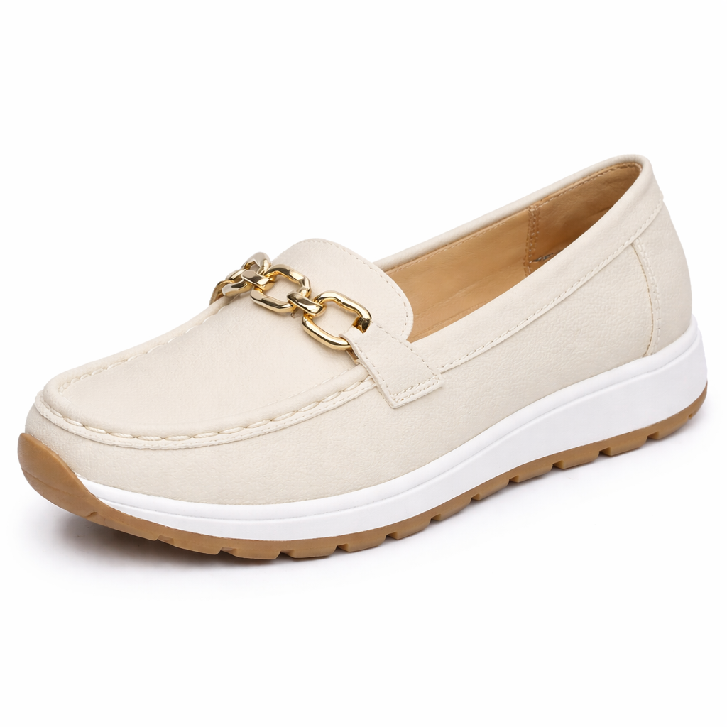 Orthopedic Chain Loafers – Cushioned Slip-On Comfort Walking Shoes