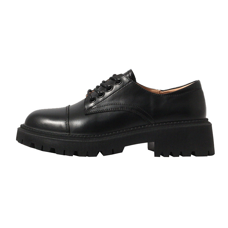 OrthoCare Leather Platform Shoes - Supportive Heel