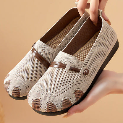 Hazeline | Women’s Orthopedic Breathable Knit Walking Flats