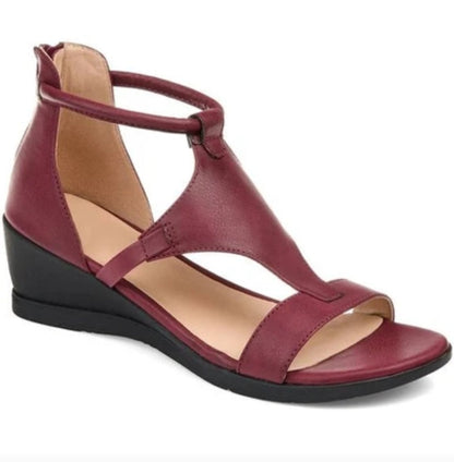 OrthoCare Criss-Cross Gladiator Wedge Sandals